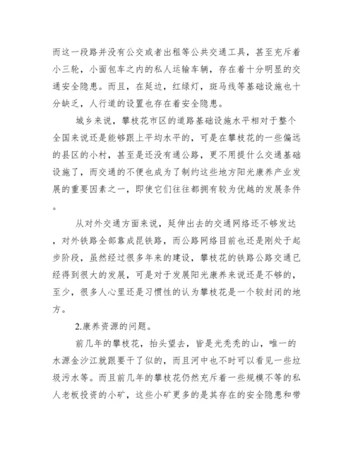 攀枝花阳光康养论文 康养产业发展现状及对策.docx