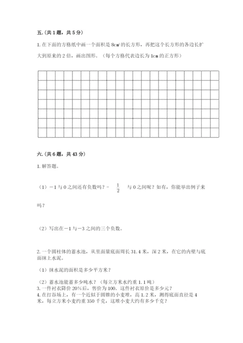人教版数学小升初模拟试卷【有一套】.docx