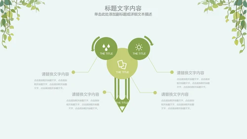 简约清新绿色医疗动态PPT模板