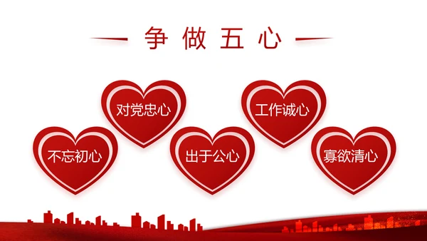 红色党建党支部述职报告学习教育PPT