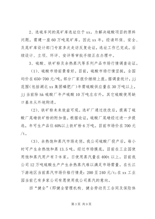 向公司董事会的汇报材料.docx