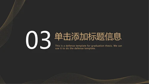 黑金奢华线体商务PPT模板