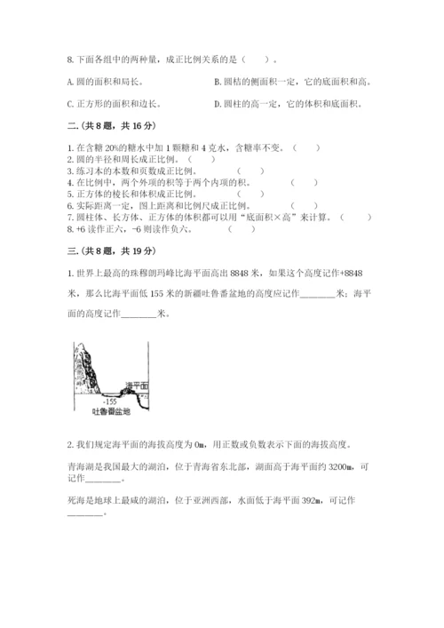 苏教版数学六年级下册试题期末模拟检测卷【综合卷】.docx