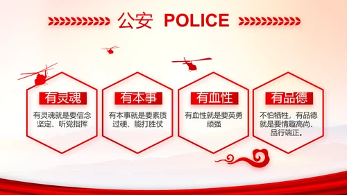 忠诚铸警魂护航新征程公安警察动态PPT模板