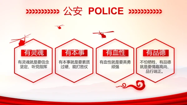 忠诚铸警魂护航新征程公安警察动态PPT模板