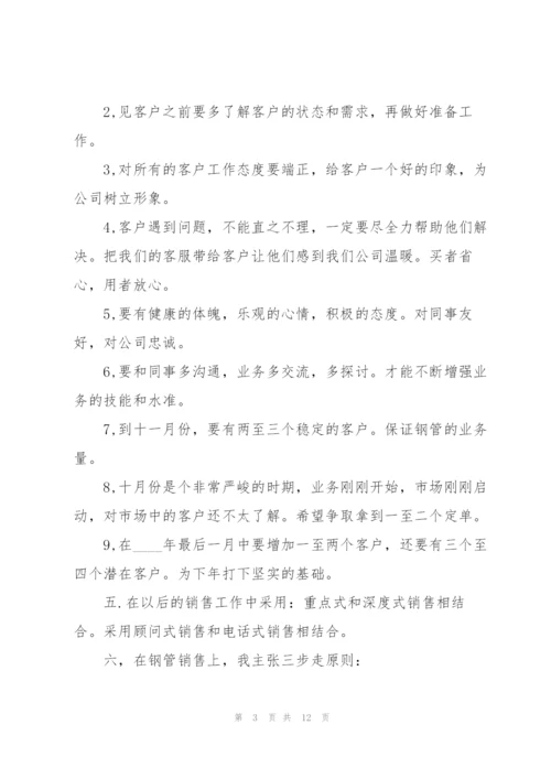 销售个人工作计划大全5篇.docx