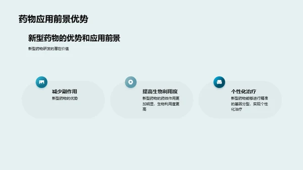 3D风生物医疗教学课件PPT模板