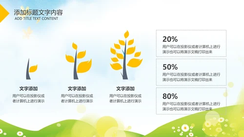 卡通清新教育亲子课堂陪伴成长儿童PPT