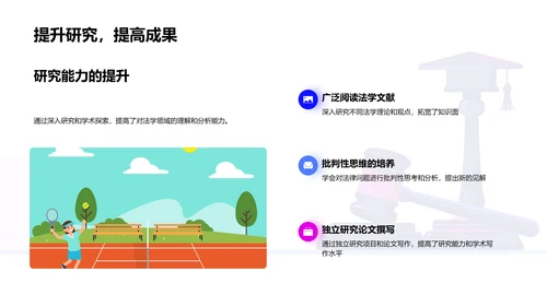 法学毕业答辩PPT模板