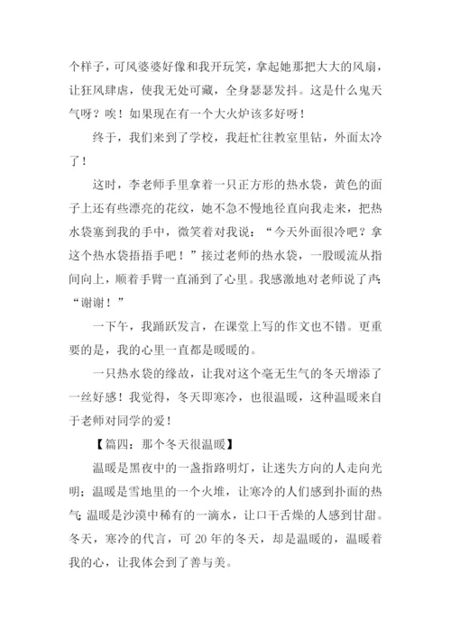 那个冬天很温暖作文500字.docx