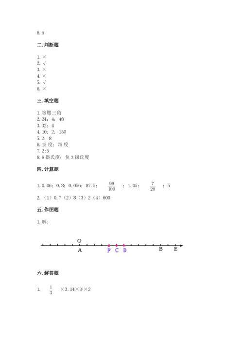 人教版六年级下册数学期末测试卷（研优卷）.docx