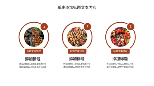 餐饮美味烧烤美食动态PPT模板