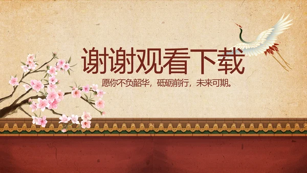 传统宫廷风格故宫文化动态PPT