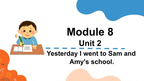 Module 8 Unit 2  Yesterday I went to Sam and    Am