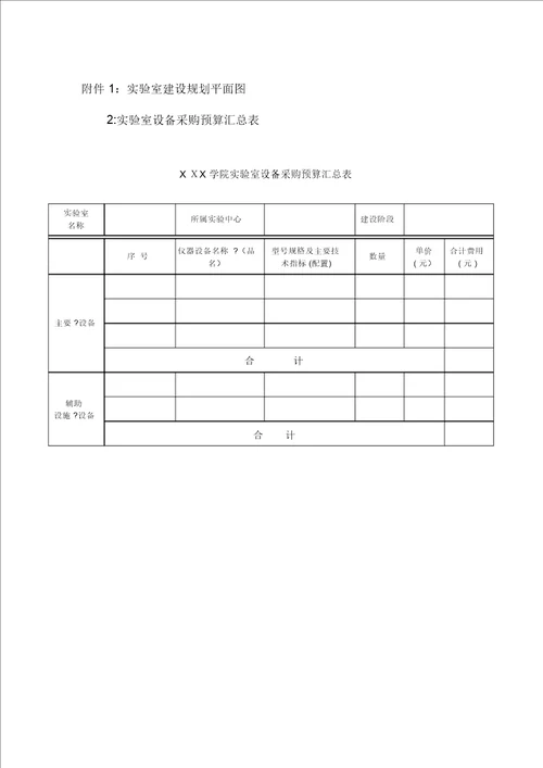 实验室建设规划方案