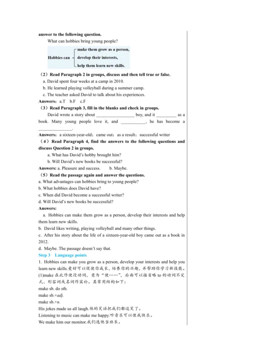 Module 6 Unit 2 教学详案
