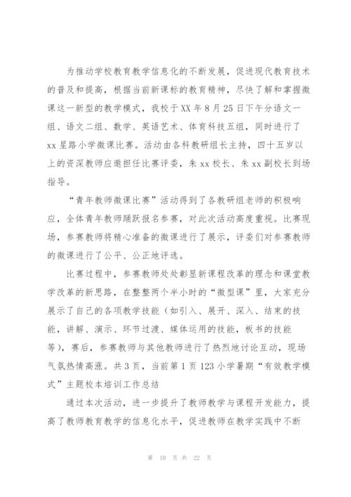 小学暑期校本培训总结(精选6篇).docx