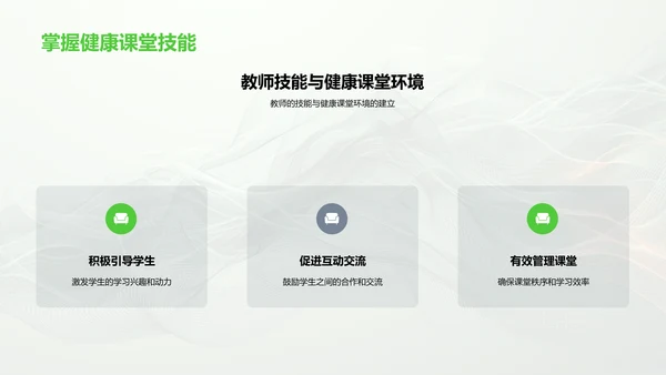 构建健康教学环境PPT模板