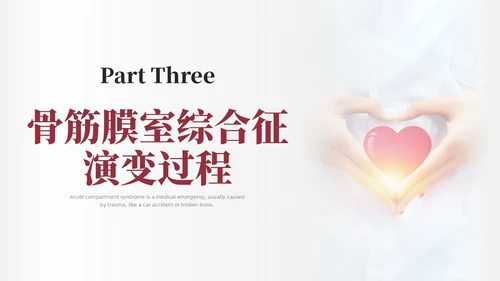 红色简约商务骨筋膜室综合征的护理培训PPT课件护理查房