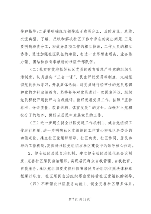 社区党支部工作计划范文精选.docx