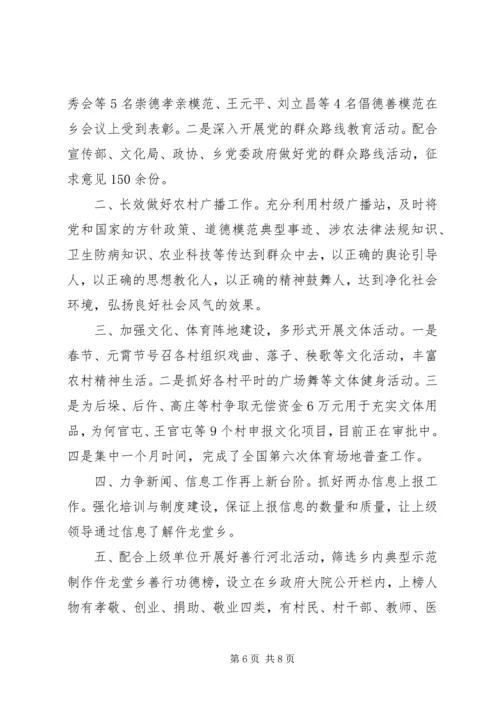 乡镇文化站工作者个人总结.docx