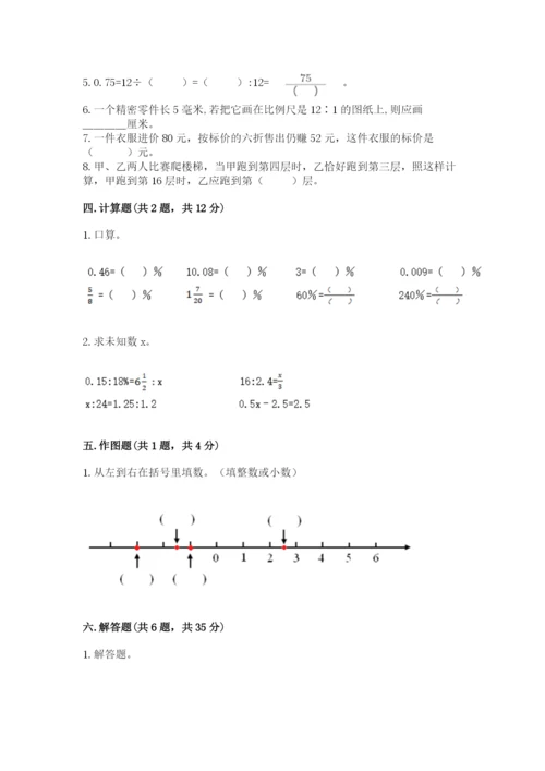 小学六年级下册数学期末卷【考点精练】.docx