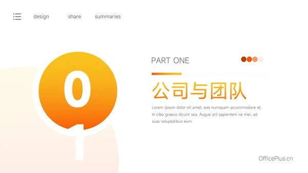 黄橙高端欧美风渐变商业计划书PPT模板
