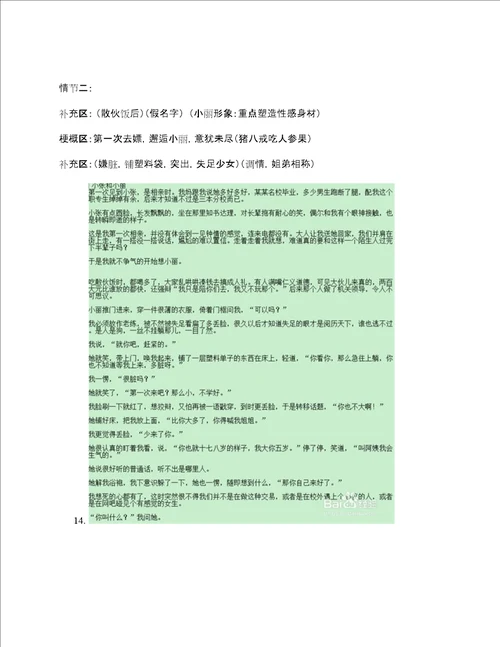 怎么写小说提纲或大纲超详细