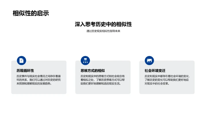 历史现实对照PPT模板