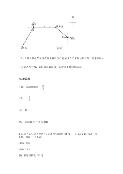 人教版六年级上册数学期末测试卷精品【满分必刷】.docx
