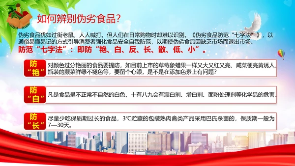 20xx年全国食品安全宣传周ppt模板