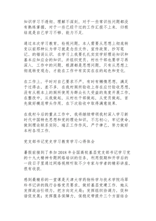 党支部书记党史学习教育学习心得体会.docx