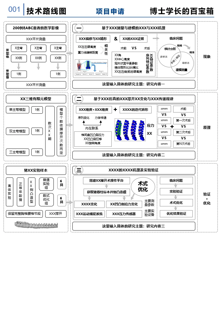 科研实验项目研究技术路线图