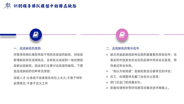 领导梯队建设插画商务蓝色风PPT模板团队建设