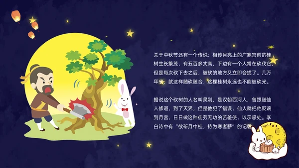 月满中秋夜通用PPT模板