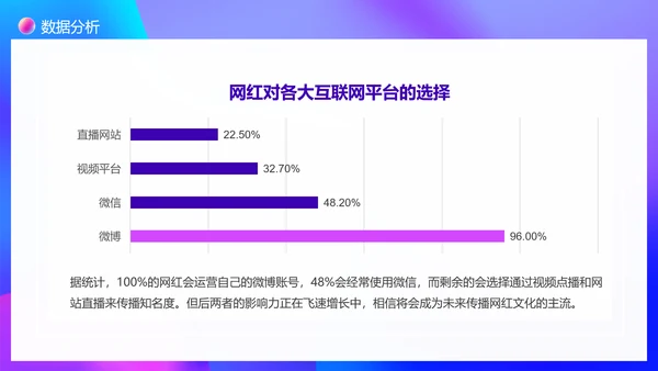 大数据时代下网红现象调查PPT模板