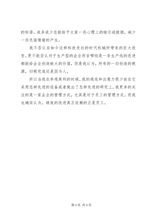 赵晓利英特半年参观学习心得.docx