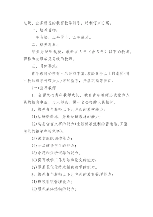 青年教师培训活动方案.docx