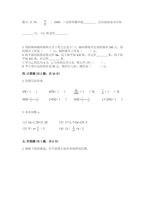 六年级下册数学期末测试卷精品带答案.docx