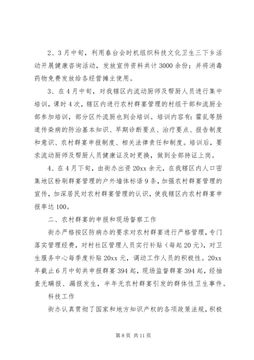 社会事务和人口与计划生育的办公室上半年个人工作总结.docx
