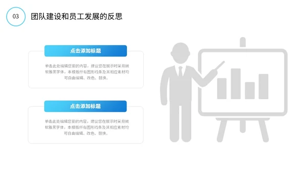 励志风蓝色渐变大海杨帆起航砥砺前行总经理年终总结PPT