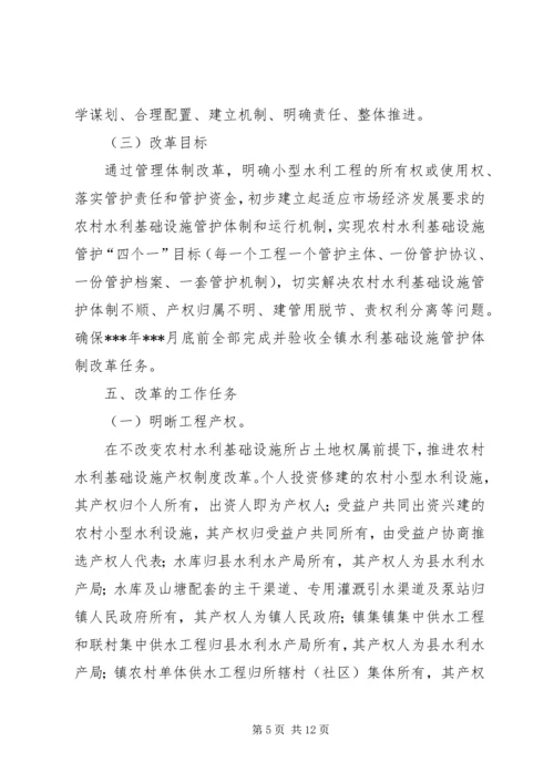 乡镇水利基础设施管护体制改革实施方案.docx