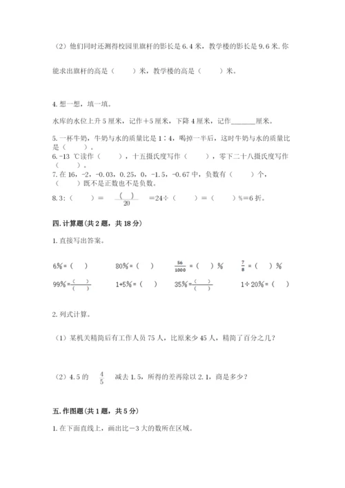 冀教版小学六年级下册数学期末综合素养测试卷精品【历年真题】.docx