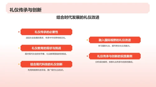 红色水墨风文化礼仪PPT模板