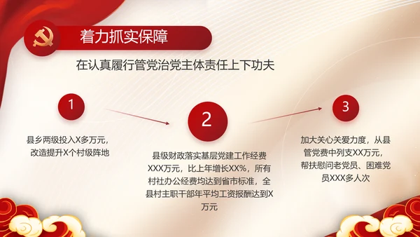 党建党支部年终工作总结汇报PPT党课