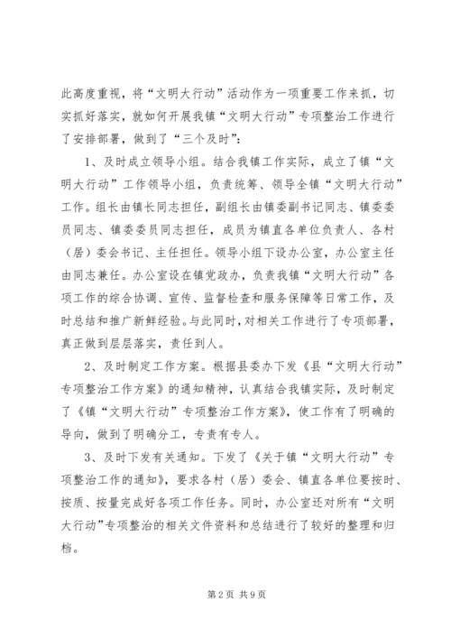 乡镇文明大行动工作总结.docx