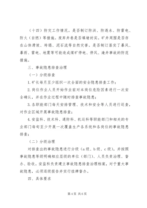 煤矿隐患排查计划 (4).docx