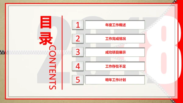 个性拉链个人工作总结通用PPT模板