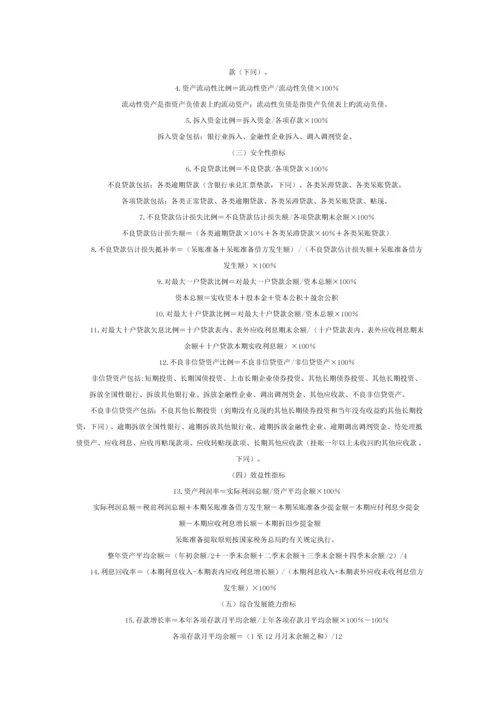 2023年农村信用社各项指标计算公式.docx