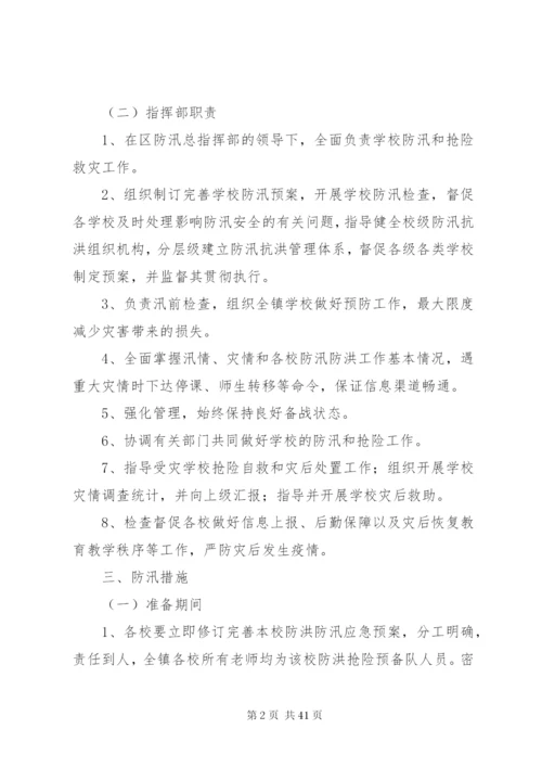 学校防洪防汛工作应急预案某年.docx